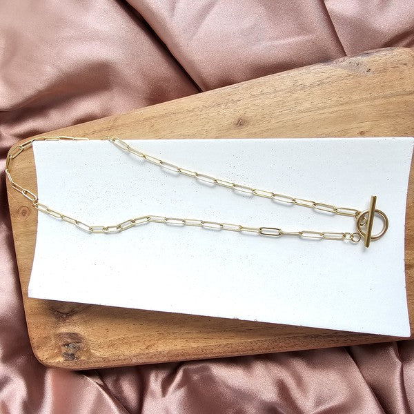 Luxe Paperclip Chain 20in